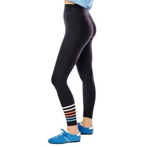 Addison Bay Sculpt Compression High Rise Leggings, Black Stripe, Plus 4X, NWT